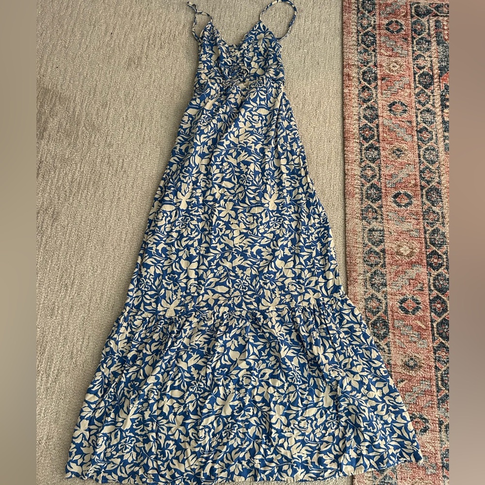 Z Supply Blue and White Maxi Dress